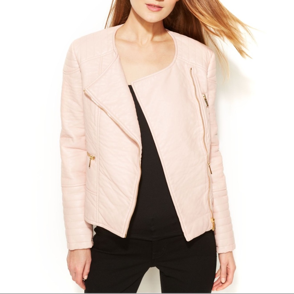 Calvin Klein Pink Moto Jacket